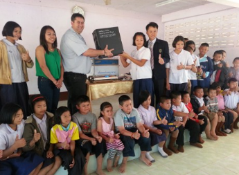 School equipment donation in Thailand