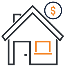 House and finance illustration